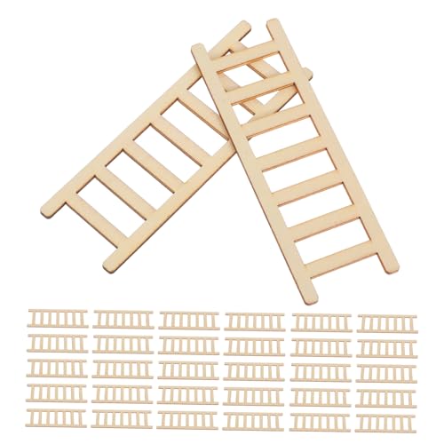 HEMOTON 50 Stück Kleine Holzleiter Miniaturleitermodell Winzige Leiterfigur Minileiterspielzeug Kleine Leiterdekoration Miniaturszenenmodell Mikrolandschaftsornamente Mini HEMOTON 50 Stück Kleine Holzleiter Miniaturleitermodell Winzige Leiterfigur Minileiterspielzeug Kleine Leiterdekoration Miniaturszenenmodell Mikrolandschaftsornamente Mini von HEMOTON