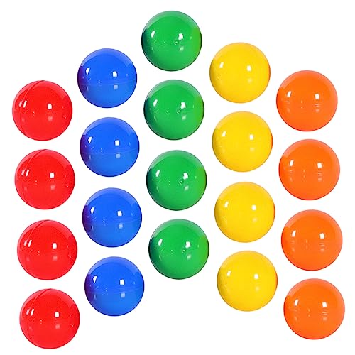 HEMOTON 50 Stück Lotteriekugel Königliche Spielbälle Lotto-Pong-bälle Mini Zahlen-Bingo Ersatz-bingobälle Aus Kunststoff Nahtlos Nacht Glücksmaschine Kind Plastik Aktivitätsball Öffnen von HEMOTON