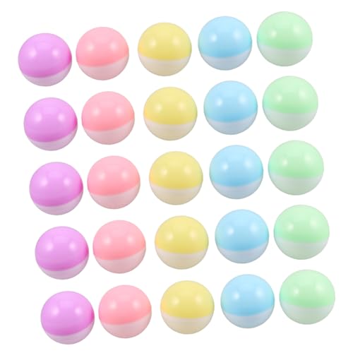 HEMOTON 50 Stück Macaron-farbige Preiskapseln: Wiederverwendbare Plastikbälle Für Spielzeug, Süßigkeiten Und Partydekorationen, Runde Plastikbehälter von HEMOTON