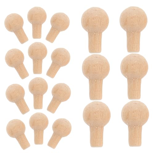 HEMOTON Miniaturgriffe Puppenhaus-Hardware Im Maßstab 112 Holz-zugknöpfe Für Möbel Dekorative Schubladengriffe Miniatur- -zubehör-Set von HEMOTON