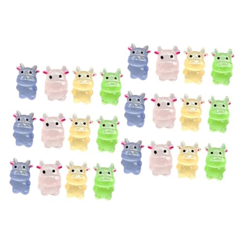 HEMOTON 50 Stück Miniatur-Kuh-Dekoration Tierisches Kuh-Ornament Ländliche Einrichtung Kleine Realistische Kuh Märchengarten Tiere Nutztiere Gartentiere Tierfarm Figur Harz von HEMOTON