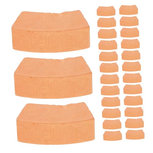 HEMOTON 50 Stück Miniatur Ziegelsteine aus Realistische Miniatur Bausteine für DIY Hausbau Kreatives Basteln und Modellbau Familien für Kreative Spielideen von HEMOTON