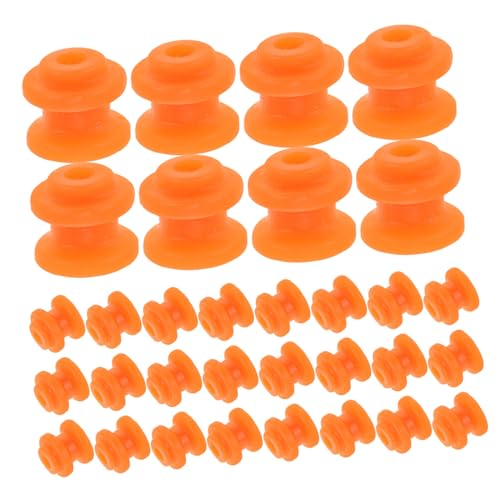 HEMOTON 50 Stück Rolle spielzeugauto Kunststoff Motor RC-Car Untersetzungsgetriebe reparieren Bausätze für Modellautos Zahnradspielzeug Getriebe für Baumaschinen Plastik Orange von HEMOTON