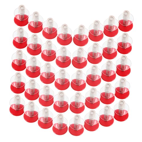 HEMOTON 50 Stück Saugnapfspielzeug mit Federmechanismus DIY Zubehör für Kleinkinder Saugnapf zum Drücken und Springen Interaktives Bauspielzeug für Kreative Beschäftigung von HEMOTON