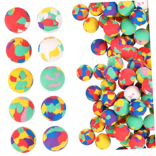 HEMOTON 50 Stück Teiliges Eva bälle Bunt Elastisch Stressabbauend Leicht für Indoor Outdoor Spaßige Anti stress Bouncy Balls Fördert Farbverständnis und Motorische Fähigkeiten von HEMOTON