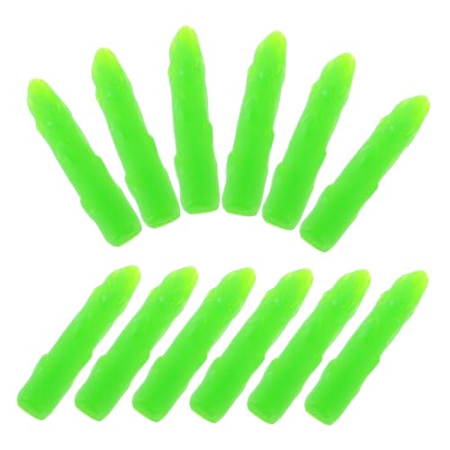 HEMOTON 50 Stück Teiliges Mini Kunstgemüse Asparagus Realistische Simulation Glatte Oberfläche Detailreiche Miniatur Gemüsemodelle für Küche Party Fotorequisiten von HEMOTON