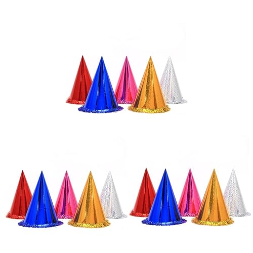 HEMOTON 54 Stck. Teiliges Geburtstags Partyhüte mit Glitzerquaste für Erwachsene Farbige Mützen für Feiern und Feste Zufällige Farbe HEMOTON 54 Stck. Teiliges Geburtstags Partyhüte mit Glitzerquaste für Erwachsene Farbige Mützen für Feiern und Feste Zufällige Farbe von HEMOTON