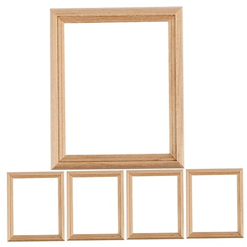 HEMOTON 5St Mini-Fotorahmen-Modell Bulk-Fotorahmen für zu Hause solides holzbilderrahmen Miniature Photo Frame deko Mini-Bilderrahmen Mini-Fotorahmen basteln von HEMOTON