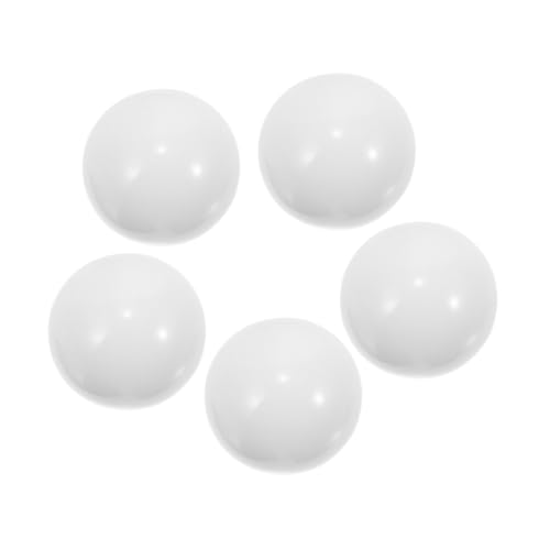 HEMOTON 5St Roulette-Perlen Lotteriekugeln Tombola-Bälle Stangenradperlen Poker Radperlen für Stange Tischradperlen ersetzen Plattenspieler-Kugel Komponente Trackball Requisiten Acryl Weiß von HEMOTON