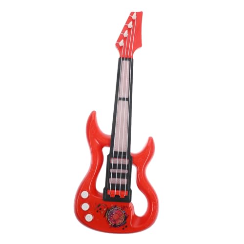 HEMOTON 5St elektrisches Gitarrenspielzeug Spielzeuggitarre für Kinder Kindergitarre Spielzeug Gitarre Musikinstrument Musical Spielzeuge Ukulele zubehör Haupt rot von HEMOTON