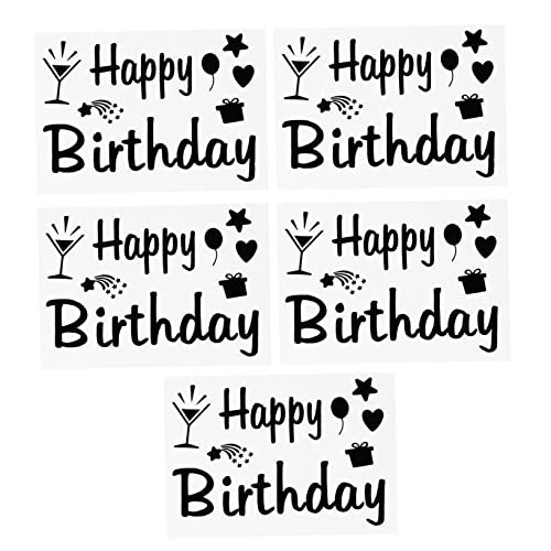 HEMOTON 5st Alles Zum Geburtstag Aufkleber Schnell Bohrung Riemenscheibe Zinn Mit Teesieben Wiederaufladbar Leerlauf Wandtattoos Alles Zum Geburtstag Dekoration Fix Plastik Black HEMOTON 5st Alles Zum Geburtstag Aufkleber Schnell Bohrung Riemenscheibe Zinn Mit Teesieben Wiederaufladbar Leerlauf Wandtattoos Alles Zum Geburtstag Dekoration Fix Plastik Black von HEMOTON