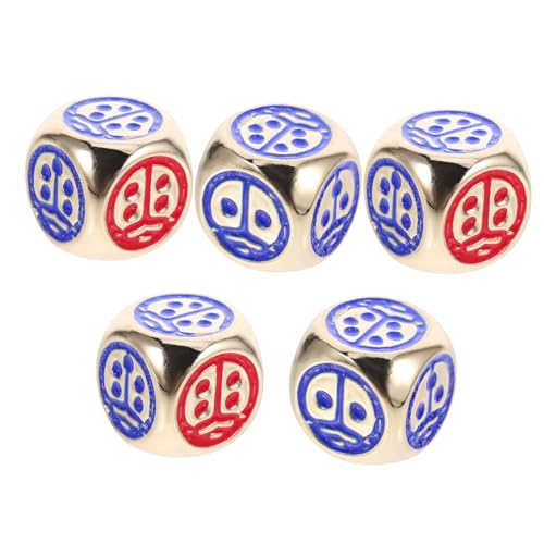 HEMOTON 5st Marienkäfer-punktwürfel Kleine Würfel Partyspielwürfel Würfel Mit Abgerundeten Ecken Würfel 6-seitiger Würfel Spiel Würfel Brettspiel-Tool Zinklegierung Golden HEMOTON 5st Marienkäfer-punktwürfel Kleine Würfel Partyspielwürfel Würfel Mit Abgerundeten Ecken Würfel 6-seitiger Würfel Spiel Würfel Brettspiel-Tool Zinklegierung Golden von HEMOTON