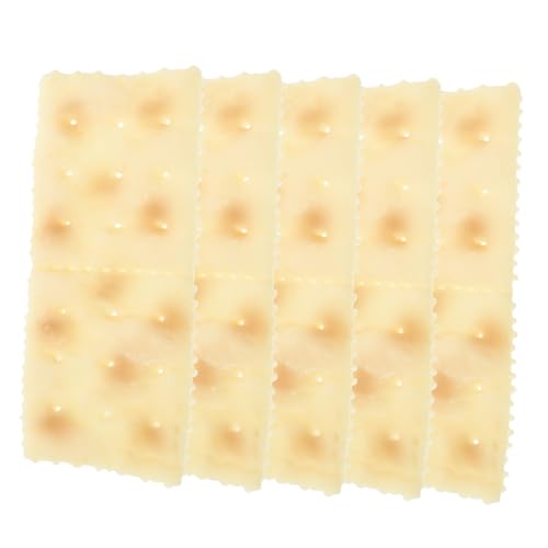 HEMOTON 5st Nachgemachte Soda-Cracker Simulation Kekse Lebensmittel-Requisiten-Dessert- Nachbildung Künstlicher Desserts Plastikkekse Gefälschte Desserts Falsches Gebäck PVC Beige HEMOTON 5st Nachgemachte Soda-Cracker Simulation Kekse Lebensmittel-Requisiten-Dessert- Nachbildung Künstlicher Desserts Plastikkekse Gefälschte Desserts Falsches Gebäck PVC Beige von HEMOTON