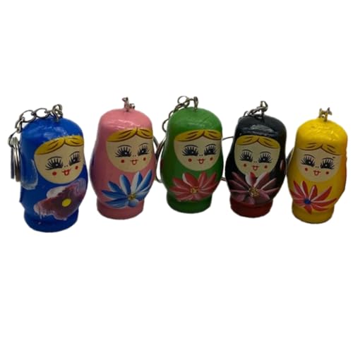 HEMOTON 5st Russische Puppen Schlüsselanhänger Matroschka-schlüsselanhänger Farbiger Lackanhänger Matroschka-anhänger Anhänger Aus Holz Farbige Malerei Schlüsselanhänger Hölzern HEMOTON 5st Russische Puppen Schlüsselanhänger Matroschka-schlüsselanhänger Farbiger Lackanhänger Matroschka-anhänger Anhänger Aus Holz Farbige Malerei Schlüsselanhänger Hölzern von HEMOTON
