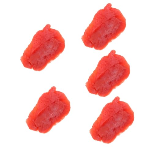 HEMOTON 5st Schweinefleischimitat Echt Aussehendes Steak Kinderanzüge Essensrequisiten Zum Ausstellen Simuliertes Schweinefleisch Modelle Kleinkind Schmücken PVC Rindfleisch von HEMOTON