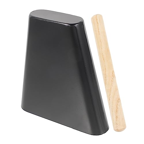 HEMOTON 6 Kuhbellzubehör Kuhglockenschlägel Kuhbells Kuhglocke mit Stab Kuhglockeninstrument alte Kuhglocken Kuhglocken-Geräuschmacher aus Stahl Kuhglocke aus Metall Holz Schwarz HEMOTON 6 Kuhbellzubehör Kuhglockenschlägel Kuhbells Kuhglocke mit Stab Kuhglockeninstrument alte Kuhglocken Kuhglocken-Geräuschmacher aus Stahl Kuhglocke aus Metall Holz Schwarz von HEMOTON