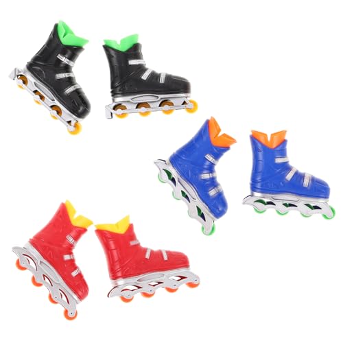 HEMOTON 6 Paare Mini Finger Skateboards Finger Skates Desktop Kompakt Tragbar Für Erwachsene Reise Büro Koordination von HEMOTON