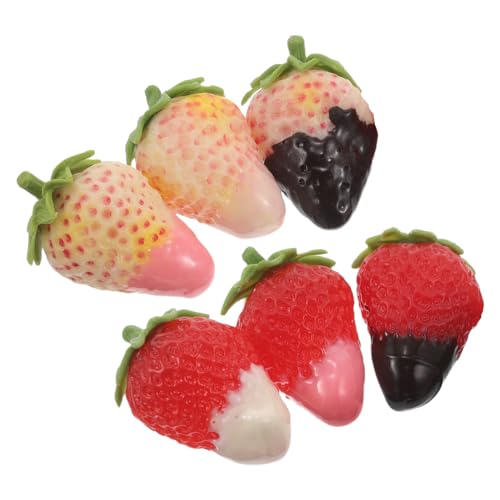 HEMOTON 6 Stück Lebendige Erdbeeren Aus Kunststoff – Künstliche Fruchtornamente Dekoration Für Zuhause Küche Veranstaltungen HEMOTON 6 Stück Lebendige Erdbeeren Aus Kunststoff – Künstliche Fruchtornamente Dekoration Für Zuhause Küche Veranstaltungen von HEMOTON