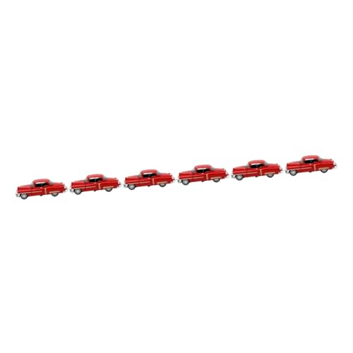 HEMOTON 6 STK Automodell aus Legierung Kinderautos Weihnachten Babyspielzeug Regalboden Auto-Kunsthandwerk Autoschmuck Mini Klassische Autos Puzzle Spielzeugzimmer Kleinkind von HEMOTON