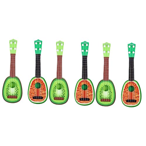 HEMOTON 6 STK Mini-Obstgitarre Kinderspielzeuggitarre Mini-Kindergitarre kinderinstrumente Kinder musikinstrumente Spielzeuge Gitarren Kinder-Ukulele-Spielzeug Mini-Ukulele einzigartig von HEMOTON