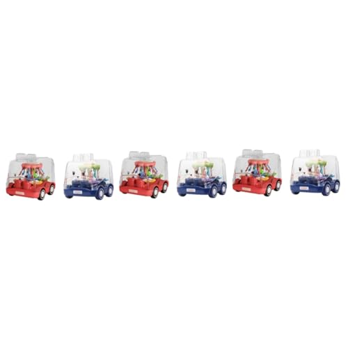 HEMOTON 6 STK Spielzeugauto Lernspielzeug Kinderwagen zum Zurückziehen Spielzeuge Spielzeug für Kleinkinder Rückzugswagen Trägheitsfahrzeugmodell Junge Auto zurückziehen Energie Plastik von HEMOTON
