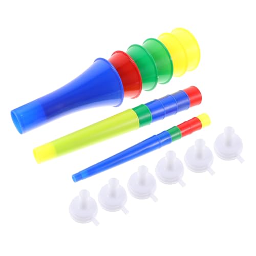 HEMOTON 6 Stck. Blashorn Aus Kunststoff Instrument Trompeten Krachmacher Blasrohr Hörner Stadion Horn Lufthorn Blasendes Zusammenklappbares Horn Party-horn Plastik HEMOTON 6 Stck. Blashorn Aus Kunststoff Instrument Trompeten Krachmacher Blasrohr Hörner Stadion Horn Lufthorn Blasendes Zusammenklappbares Horn Party-horn Plastik von HEMOTON