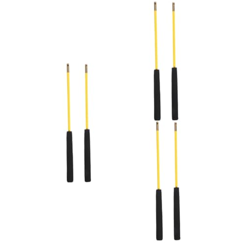 HEMOTON 6 Stck. Rutsch Diabolo Stäbe Lange Handsticks für Jonglieranfänger und Profis Robust und Langlebig für Fitness und Koordinationstraining von HEMOTON
