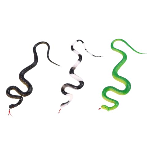 HEMOTON 6 Stck. Teiliges Realistisches Gummischlangen Flexible Kunstschlangen für Streichspiele Halloween Deko und Gartenschutz Lustige Requisite für Erwachsene von HEMOTON