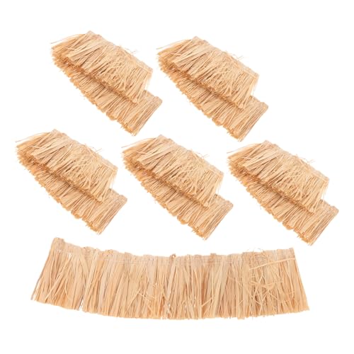 HEMOTON 6 Stück Diorama Stroh Künstliches Heu Künstliches Strohdach Künstliche Strohdachdekoration Stroh Grasdach DIY Minidach Dekoratives Heudachmaterial Kunststroh von HEMOTON