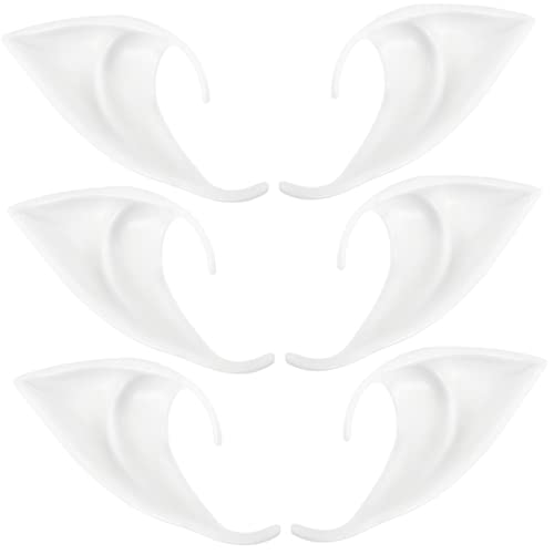 HEMOTON 6 Stück Feenohren für Die Filter Ohren Erwachsener Kopfbedeckung Halloween Elven Ears künstliche Ohren weihnachtskostüm zubehör Fee Zubehör Cosplay-Fee-Ohren Kieselgel Weiß HEMOTON 6 Stück Feenohren für Die Filter Ohren Erwachsener Kopfbedeckung Halloween Elven Ears künstliche Ohren weihnachtskostüm zubehör Fee Zubehör Cosplay-Fee-Ohren Kieselgel Weiß von HEMOTON