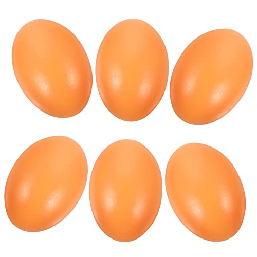 HEMOTON Holz Eier Dekorationen 6 Stücke Ostern Simulationen Party Ornamente Jungen Und Mädchen Kunst Eier Ostern Spielzeug von HEMOTON
