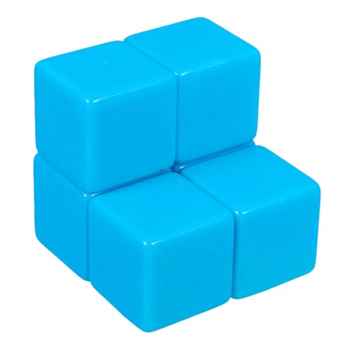 HEMOTON 6 Stück Leere spielwürfel interaktive Spiele Briefkupfspiel DIY Education Spiele Game -Würfeln Cube -Lernunterricht im Klassenzimmer DIY- Acryl Sky-Blue von HEMOTON