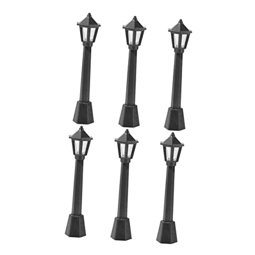 HEMOTON 6pcs Mini Straße Lampen Modelle Vintage Stil Miniatur Straße Lichter Für Park Szene Layout HEMOTON 6pcs Mini Straße Lampen Modelle Vintage Stil Miniatur Straße Lichter Für Park Szene Layout von HEMOTON