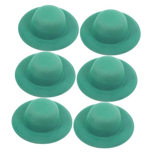 HEMOTON Winzige Westernmütze Miniatur Puppenkleid 6 Stück Miniaturmütze Rollenspiel Spielzeug von HEMOTON