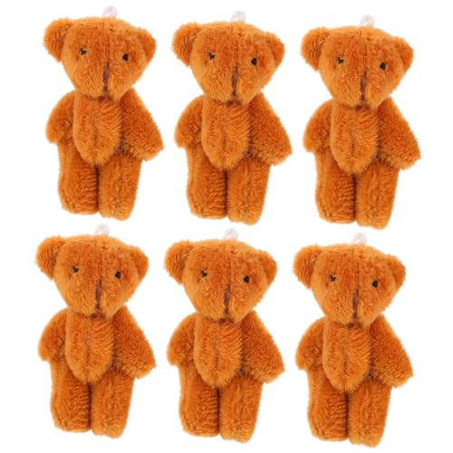 HEMOTON 6 Stück Plüsch Bär Anhänger Plüschtiere Hase Ausgestopft Puppe Hundespielzeug Gewichtetes Stofftier Tragen Bär Schlüsselanhänger Ästhetische Schlüsselanhänger Baumwolle Brown HEMOTON 6 Stück Plüsch Bär Anhänger Plüschtiere Hase Ausgestopft Puppe Hundespielzeug Gewichtetes Stofftier Tragen Bär Schlüsselanhänger Ästhetische Schlüsselanhänger Baumwolle Brown von HEMOTON
