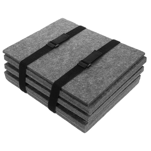 HEMOTON 6 Stück Puzzleteilplatte Fenster-Fahrrekorder runde Aufkleber -Rätsel Camcorder Puzzlesortierplatte Filztrennwand Puzzlezubehör für Puzzletisch gefühlt Dark Grey von HEMOTON