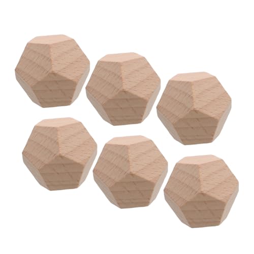 HEMOTON 6 Stück Seitige Holz Würfel mit Abgerundeten Ecken Unvollendete Blanko Holzblöcke für DIY Bastelprojekte Gestaltung für Brettspiele Geburtstage Weihnachten Valentinstag HEMOTON 6 Stück Seitige Holz Würfel mit Abgerundeten Ecken Unvollendete Blanko Holzblöcke für DIY Bastelprojekte Gestaltung für Brettspiele Geburtstage Weihnachten Valentinstag von HEMOTON