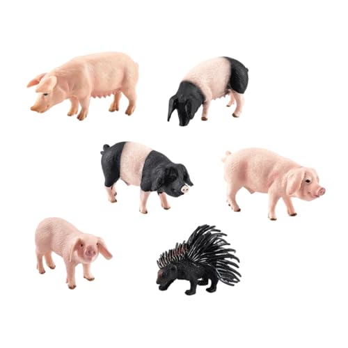HEMOTON 6 Stück Simulation Schweinemodell Tierfiguren Haustier Schweine Nutztier Kleine Tischminiaturen Schweinchen Tiere Lamm Kleines Schweinemodell Das Tier Geflügelmodell Fotografie HEMOTON 6 Stück Simulation Schweinemodell Tierfiguren Haustier Schweine Nutztier Kleine Tischminiaturen Schweinchen Tiere Lamm Kleines Schweinemodell Das Tier Geflügelmodell Fotografie von HEMOTON