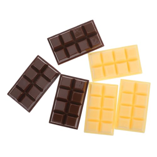 HEMOTON 6 Stück Simulierte Schokoladenornamente Süßigkeiten Pralinen Dekorative Gefälschte Schokolade Faux Food Requisiten Für Schokoriegel Schokoladenmodell Tafelschokolade Harz HEMOTON 6 Stück Simulierte Schokoladenornamente Süßigkeiten Pralinen Dekorative Gefälschte Schokolade Faux Food Requisiten Für Schokoriegel Schokoladenmodell Tafelschokolade Harz von HEMOTON