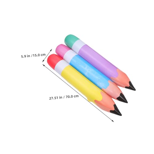 HEMOTON 6 Stück Teiliges Aufblasbare Bleistiftballons in Gelb Blau und Lila Riesen PVC Bleistift Deko für Schulanfang Abschlussfeiern und Klassenzimmer Partys Wiederverwendbare Party HEMOTON 6 Stück Teiliges Aufblasbare Bleistiftballons in Gelb Blau und Lila Riesen PVC Bleistift Deko für Schulanfang Abschlussfeiern und Klassenzimmer Partys Wiederverwendbare Party von HEMOTON