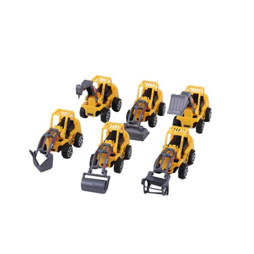 HEMOTON 6 Stück Teiliges Bagger Cake Topper aus Kunststoff Niedliche Baustellen Tortendeko für Kindergeburtstag Langlebige Kuchenornamente für Party und Zuhause von HEMOTON