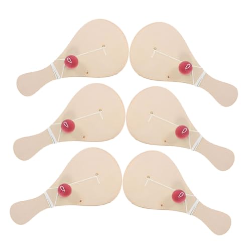 HEMOTON 6 Stück Teiliges DIY Holzball Paddle für Handbemalbar Leichtes Bastelspielzeug mit Ball und Schnur Fördert Kreativität Koordination und Motorische Fähigkeiten für Partys und HEMOTON 6 Stück Teiliges DIY Holzball Paddle für Handbemalbar Leichtes Bastelspielzeug mit Ball und Schnur Fördert Kreativität Koordination und Motorische Fähigkeiten für Partys und von HEMOTON