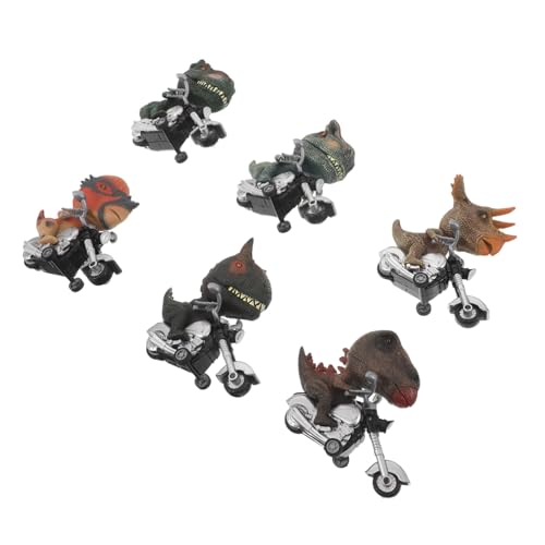 HEMOTON 6 Stück Teiliges Dinosaurier-spielzeugauto-Set Reibungsbetriebene Modellfahrzeuge Realistische Dinosaurier-motorräder für Langlebig Batteriefrei für Familienzeit und Partygeschenke HEMOTON 6 Stück Teiliges Dinosaurier-spielzeugauto-Set Reibungsbetriebene Modellfahrzeuge Realistische Dinosaurier-motorräder für Langlebig Batteriefrei für Familienzeit und Partygeschenke von HEMOTON