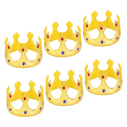 HEMOTON 6 Stück Teiliges Geburtstagskronen für Kleinkinder Goldene Partyhüte Passende Verkleidungsaccessoires für Jungen und Mädchen Sicherer Sitz für Erste Geburtstagsfeier und Fotospaß HEMOTON 6 Stück Teiliges Geburtstagskronen für Kleinkinder Goldene Partyhüte Passende Verkleidungsaccessoires für Jungen und Mädchen Sicherer Sitz für Erste Geburtstagsfeier und Fotospaß von HEMOTON