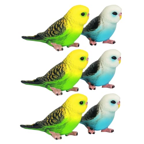 HEMOTON 6 Stück Teiliges Kleine Realistische Papageien Figuren aus Robustem Kunststoff Detailgetreue Vogel Deko für Lernspielzeug und Kuchendekoration Sichere Glatte Oberfläche HEMOTON 6 Stück Teiliges Kleine Realistische Papageien Figuren aus Robustem Kunststoff Detailgetreue Vogel Deko für Lernspielzeug und Kuchendekoration Sichere Glatte Oberfläche von HEMOTON