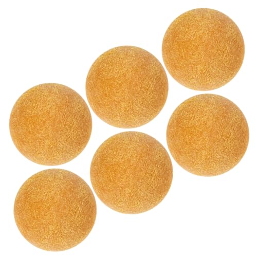 HEMOTON 36 Mm Gelb Tischfußball 6-teiliges Tischfußball-ersatz-tischfußball-zubehör Für Jungen Und Mädchen Erwachsene Robustes Auswechselbares Tischfußballspiel Aus Kunststoff von HEMOTON