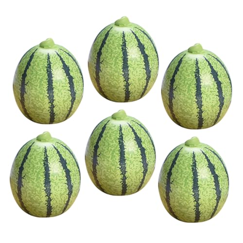 HEMOTON 6 Stücke Miniatur Gefälschte Wassermelonen Spielzeug Harz Mini Obst Für Puppenhaus HEMOTON 6 Stücke Miniatur Gefälschte Wassermelonen Spielzeug Harz Mini Obst Für Puppenhaus von HEMOTON