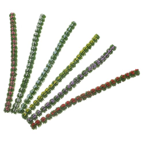 HEMOTON Künstliche Sträucher – 6er-Pack Miniatur-strauchstreifen Für Spiel- Und Landschaftsdekoration von HEMOTON