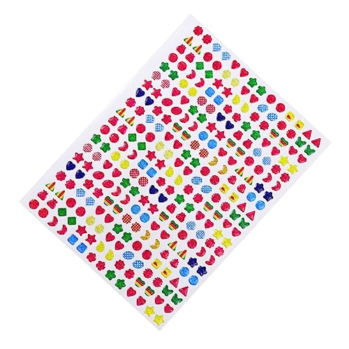 HEMOTON 6-teiliges 3D-Aufkleber-Set Für Jungen Und Mädchen Cartoon-kristall-epoxid-Nagel Pädagogisches Aktivitätsspielzeug Für Jungen Und Mädchen Zufälliger Stil von HEMOTON