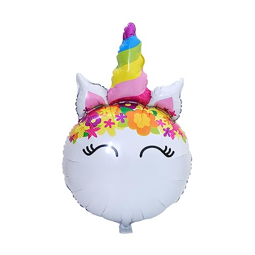 HEMOTON 6 Stücke Party Ballon Eve Einhorn Dekorationen Rosa Fiesta Mädchen Geburtstag Ist Partei Liefert Bunte von HEMOTON